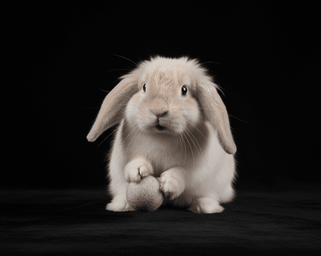 conejo_minilop_belier_pelota