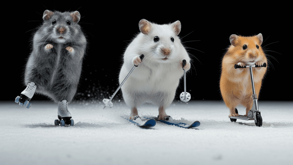 hámster_patinando_esquiando